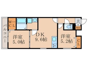 クリエオーレ観月橋の物件間取画像